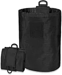Versatile drawstring folding pouch not only stores everything from empty mags, rounds, gloves or other military/tactical/law enforcement/SSE storage needs but also can be a tools bag or recovery of daily gear, great for hiking, camping.